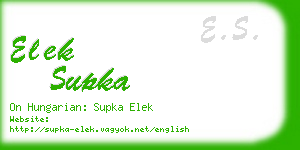 elek supka business card